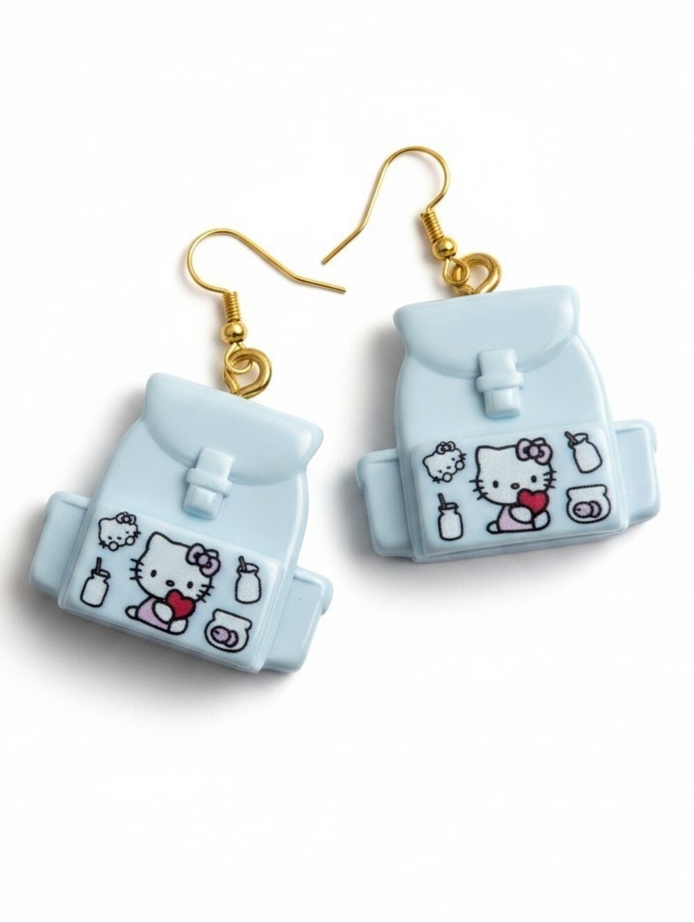 Handmade Hello Kitty Backpack Charm Earrings - Picture 3 of 5